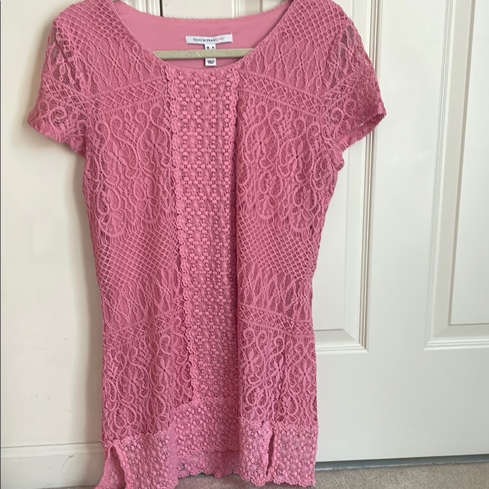 Pink Lace Women's Top